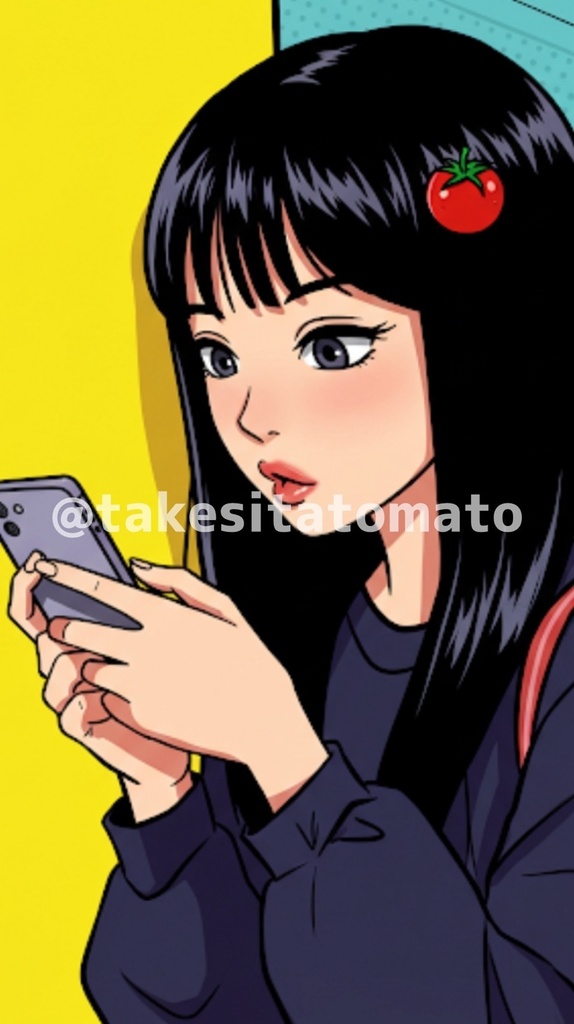 富間田堵麻美スマホ用壁紙 - コミック④