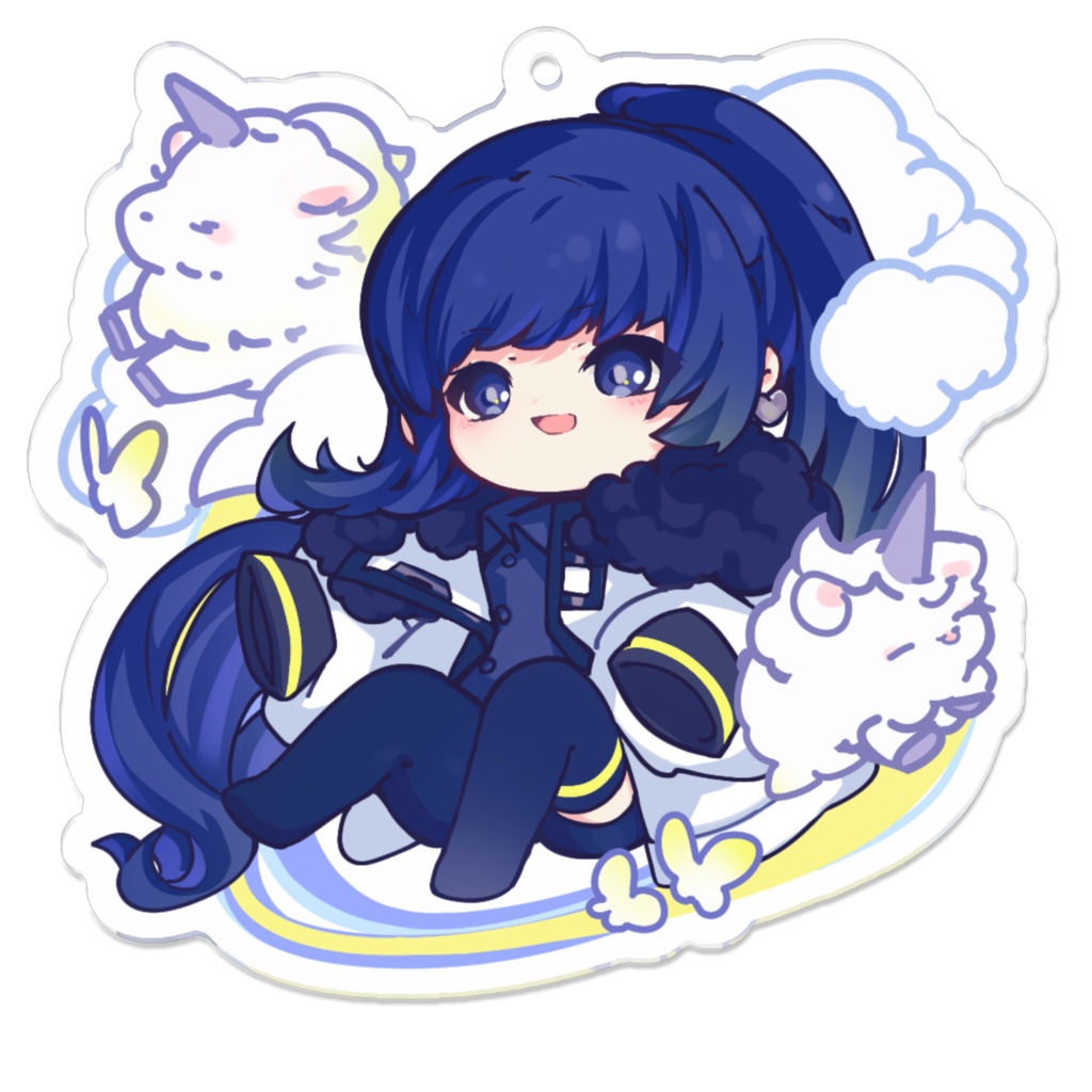 昇華 一周年記念アクキー(雲あり) illust:花成花蕗さま!