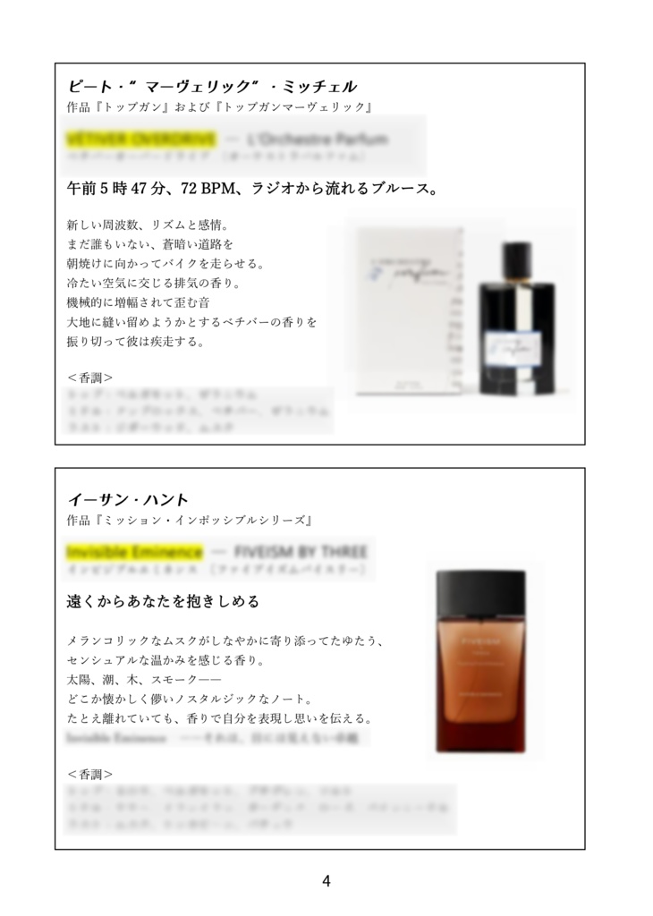 TOM TOM PERFUME PAPER(TCキャライメージ香水本)