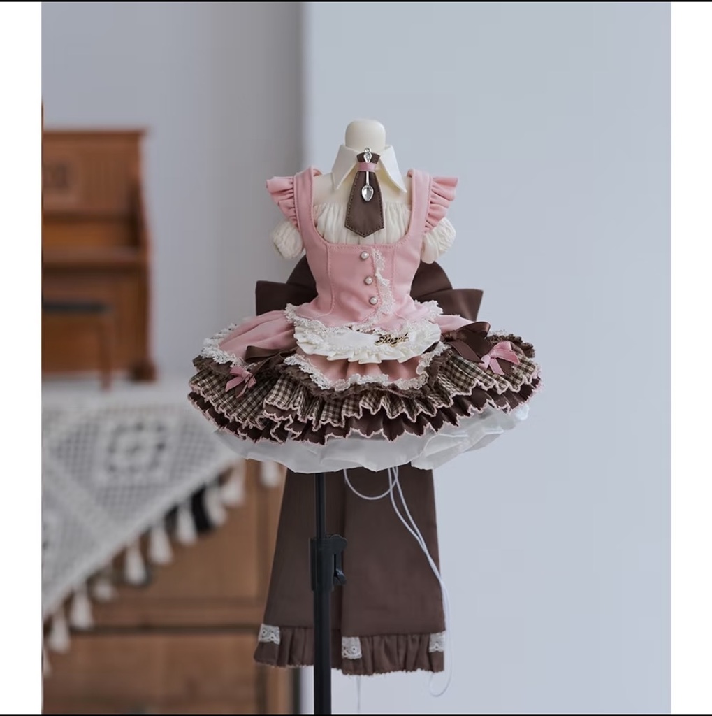 【受注生産】見習パティシエ キャストドール ドール衣装 1/4 1/6 スケール MDD MSD BJD ブラインドドール DOLL