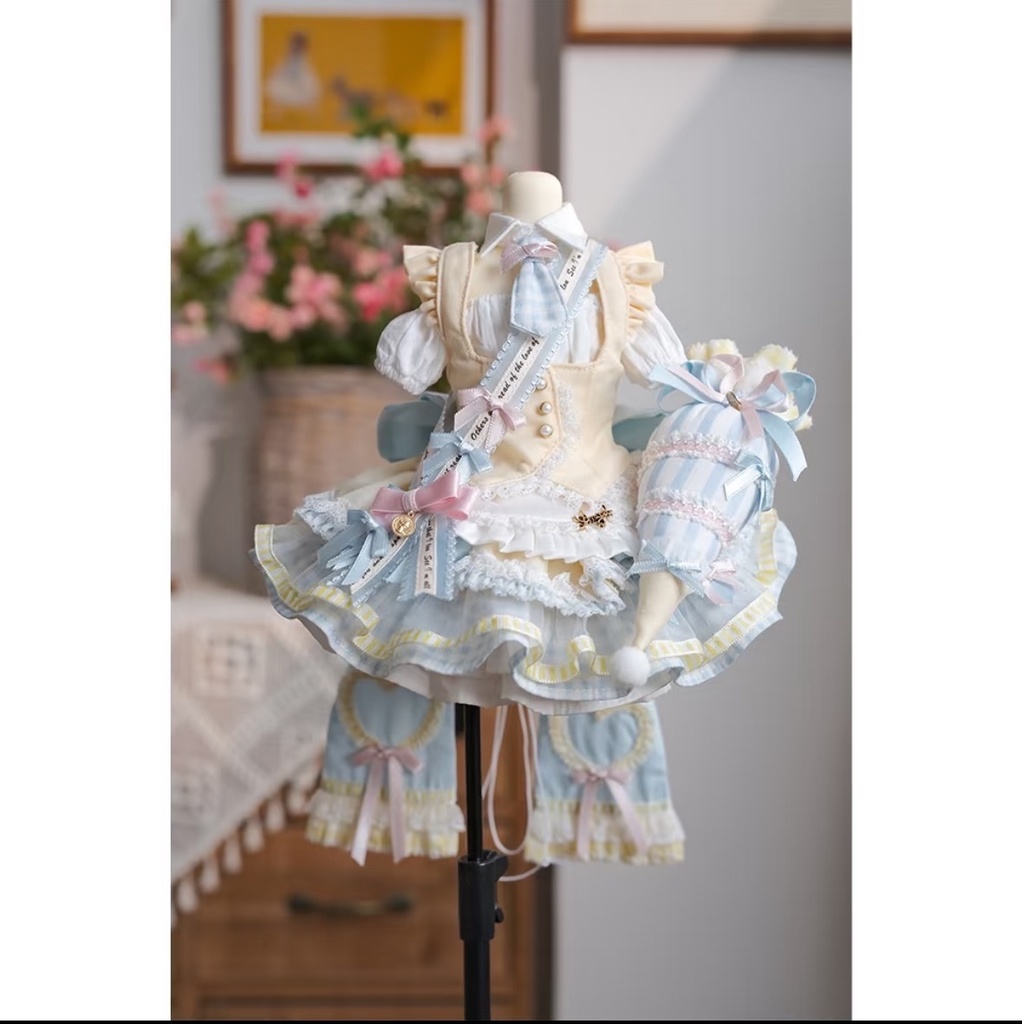 【受注生産】見習パティシエ キャストドール ドール衣装 1/4 1/6 スケール MDD MSD BJD ブラインドドール DOLL