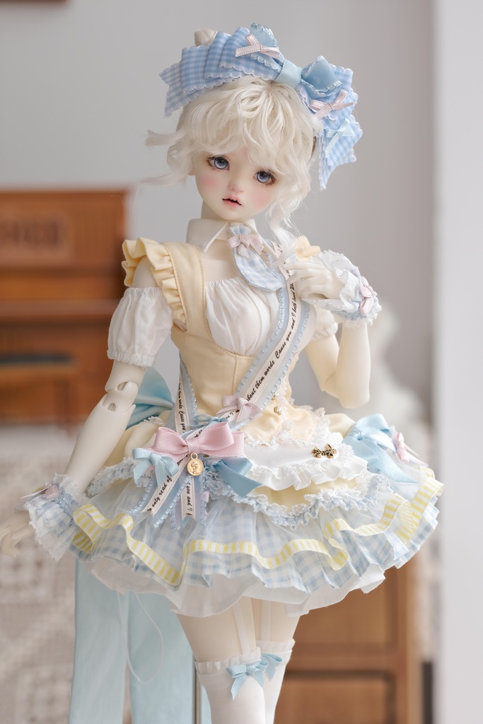 【受注生産】見習パティシエ キャストドール ドール衣装 1/4 1/6 スケール MDD MSD BJD ブラインドドール DOLL