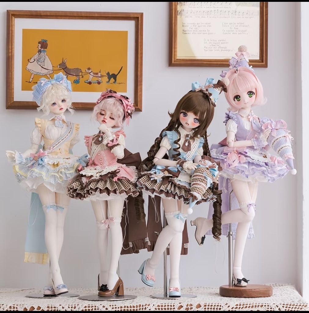 【受注生産】見習パティシエ キャストドール ドール衣装 1/4 1/6 スケール MDD MSD BJD ブラインドドール DOLL