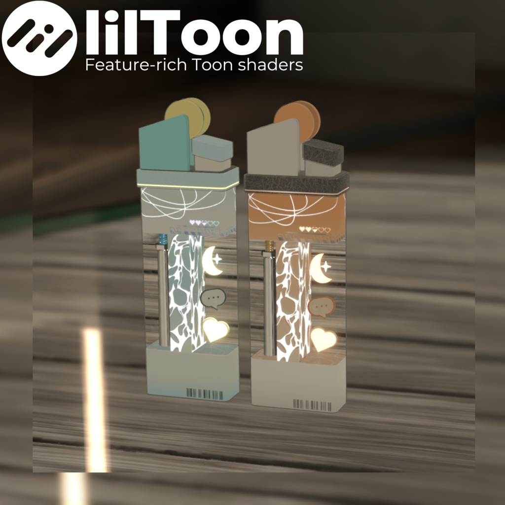 【さたにあ式タバコギミック対応】差し替えモデル Pastelclear Lighter #Levy_shop