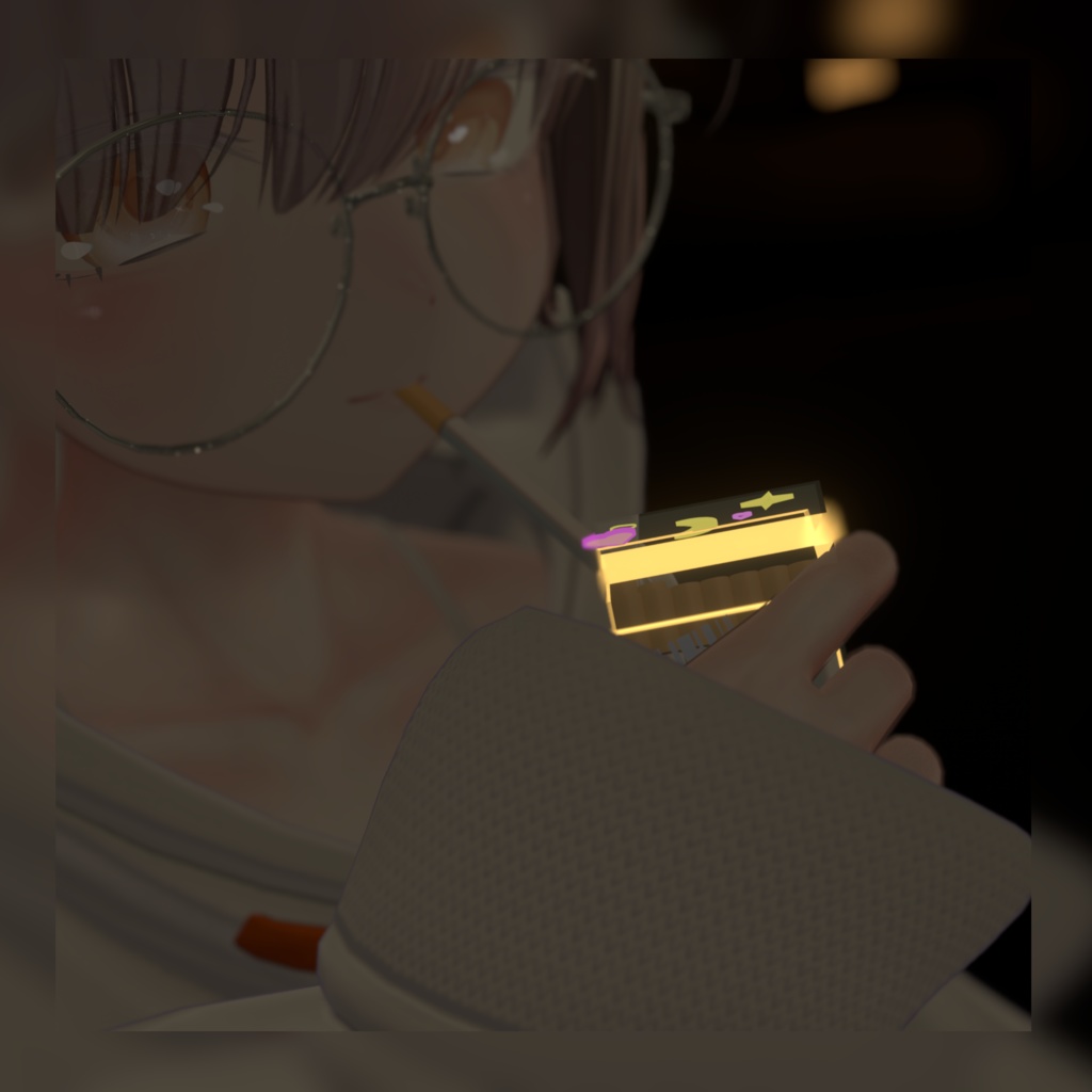 【さたにあ式タバコギミック対応】差し替えモデル Pastel clear Glow セット販売ページ #Levy_shop