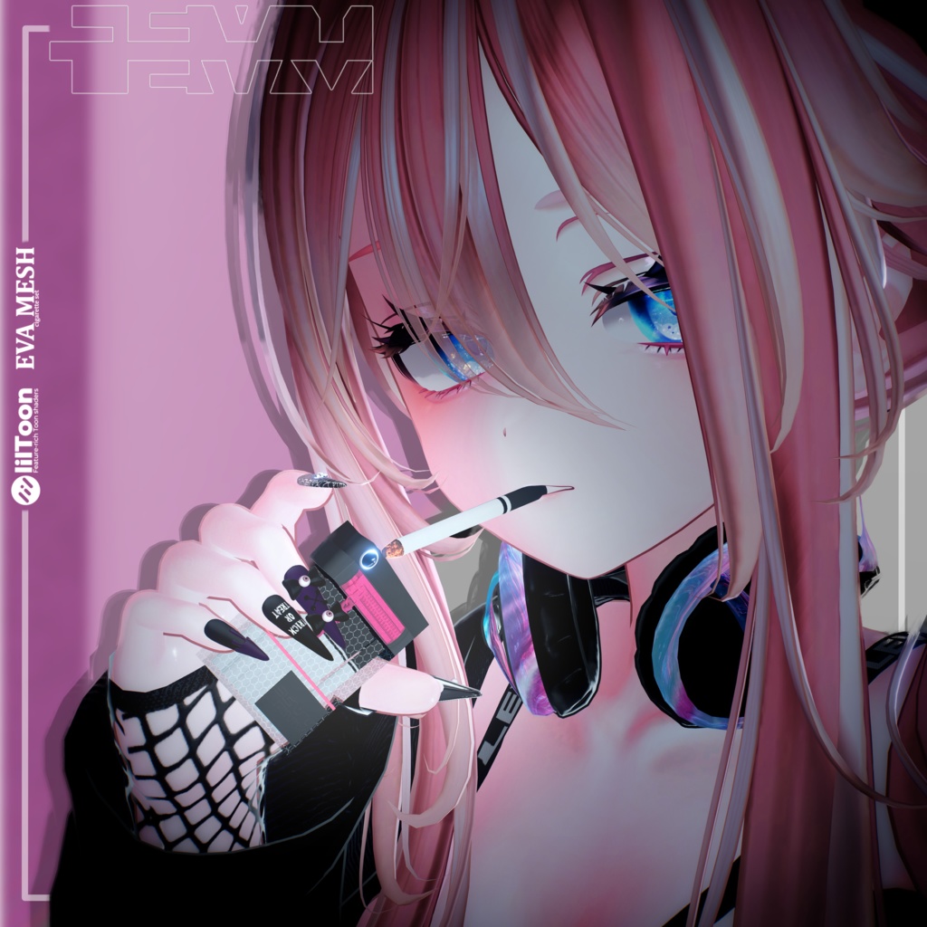 【さたにあ式タバコギミック対応】差し替えモデル Eva mesh #Levy_shop