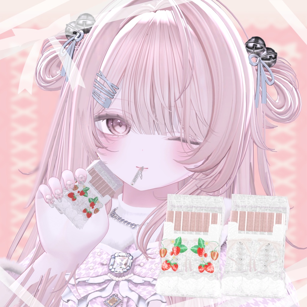 【さたにあ式タバコギミック対応】差し替えモデル Strawberry Lace #Levy_shop