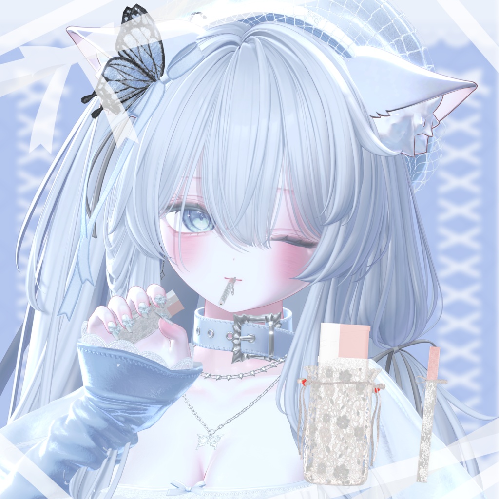 【さたにあ式タバコギミック対応】差し替えモデル Strawberry Lace #Levy_shop