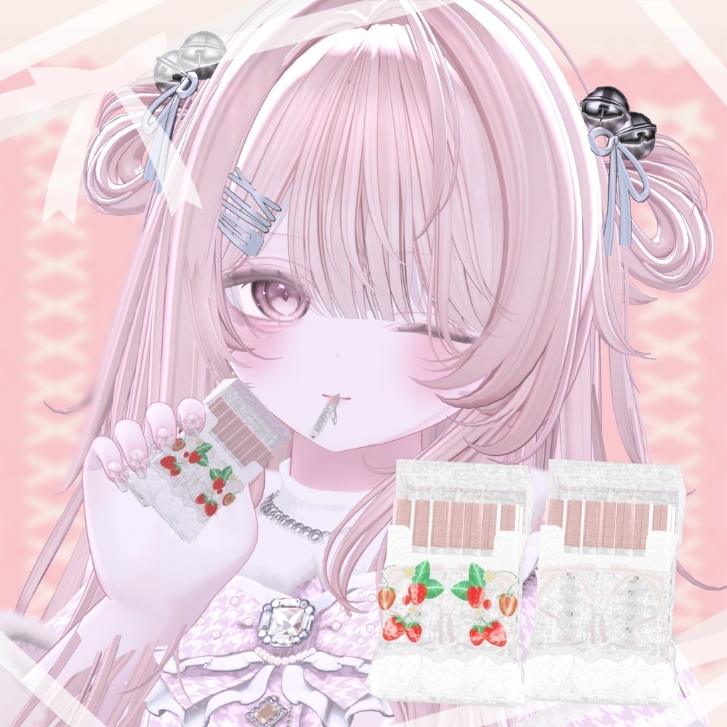 【さたにあ式タバコギミック対応】差し替えモデル Strawberry Lace #Levy_shop