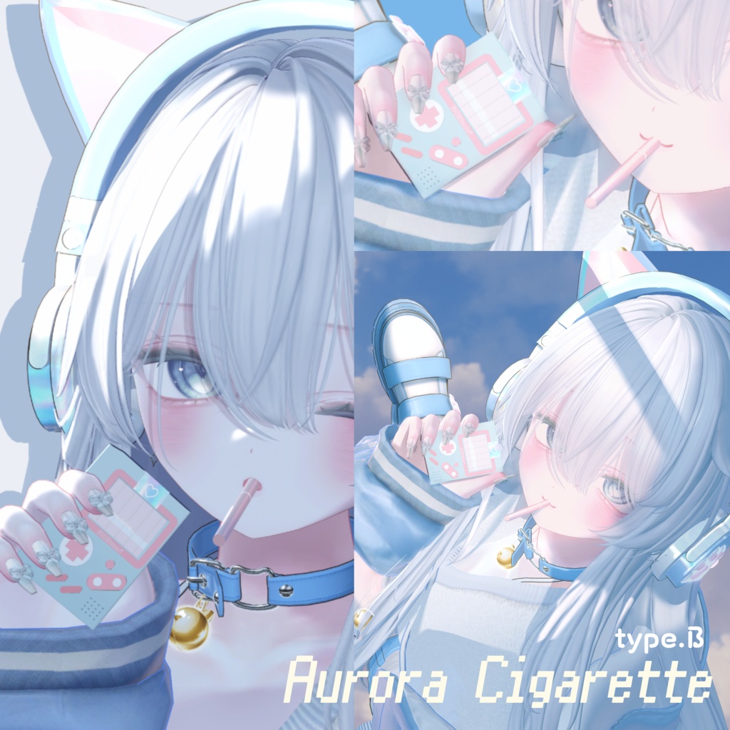 【さたにあ式タバコギミック対応】差し替えモデル Aurora Cigarette #Levy_shop x #杜mori