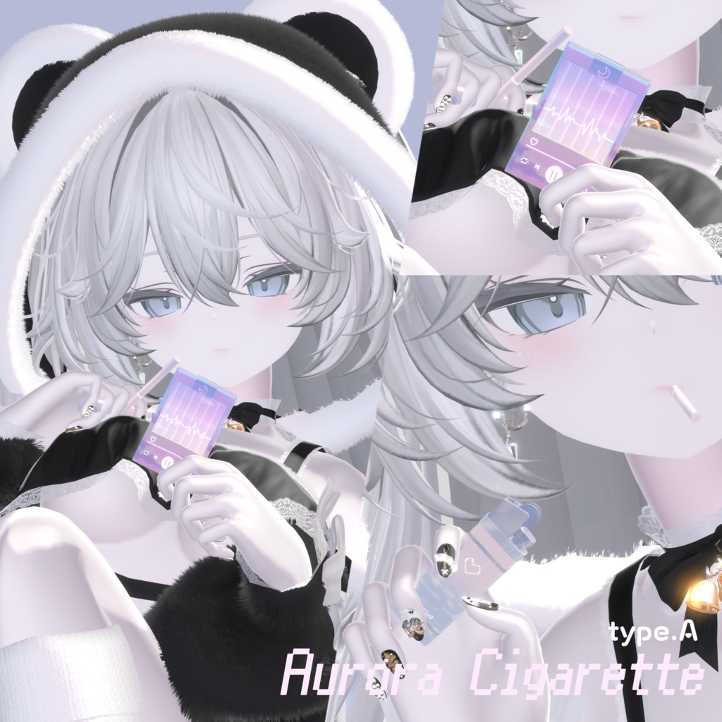 【さたにあ式タバコギミック対応】差し替えモデル Aurora Cigarette #Levy_shop x #杜mori