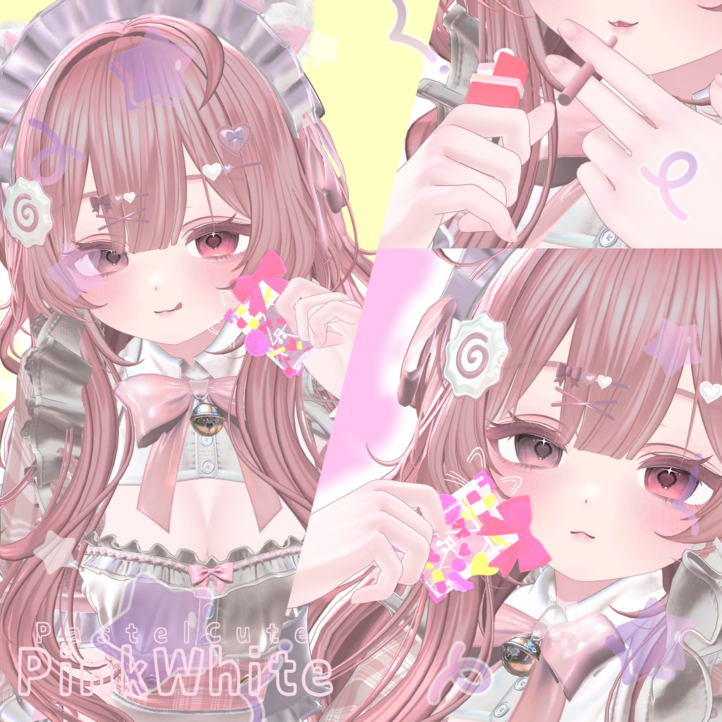 💫セール中💫【さたにあ式タバコギミック対応】差し替えモデルPastel Cute #Levy_shop