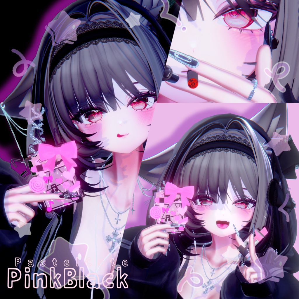 💫セール中💫【さたにあ式タバコギミック対応】差し替えモデルPastel Cute #Levy_shop