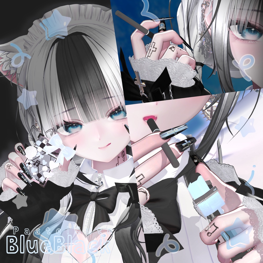 💫セール中💫【さたにあ式タバコギミック対応】差し替えモデルPastel Cute #Levy_shop