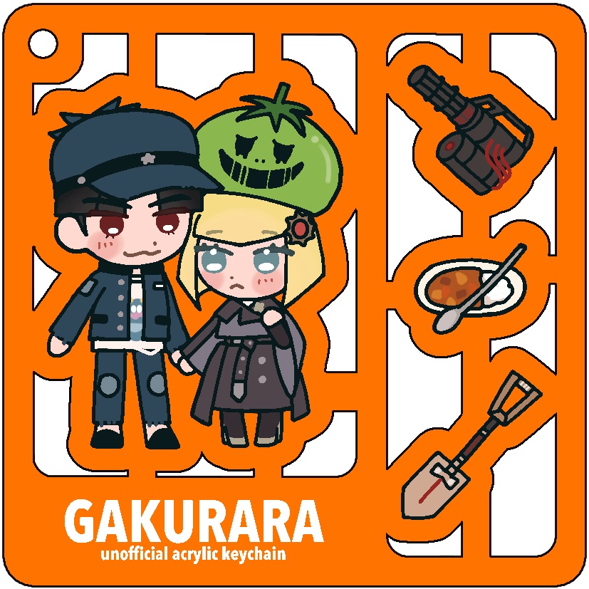 がくららプラモデル風アクキー