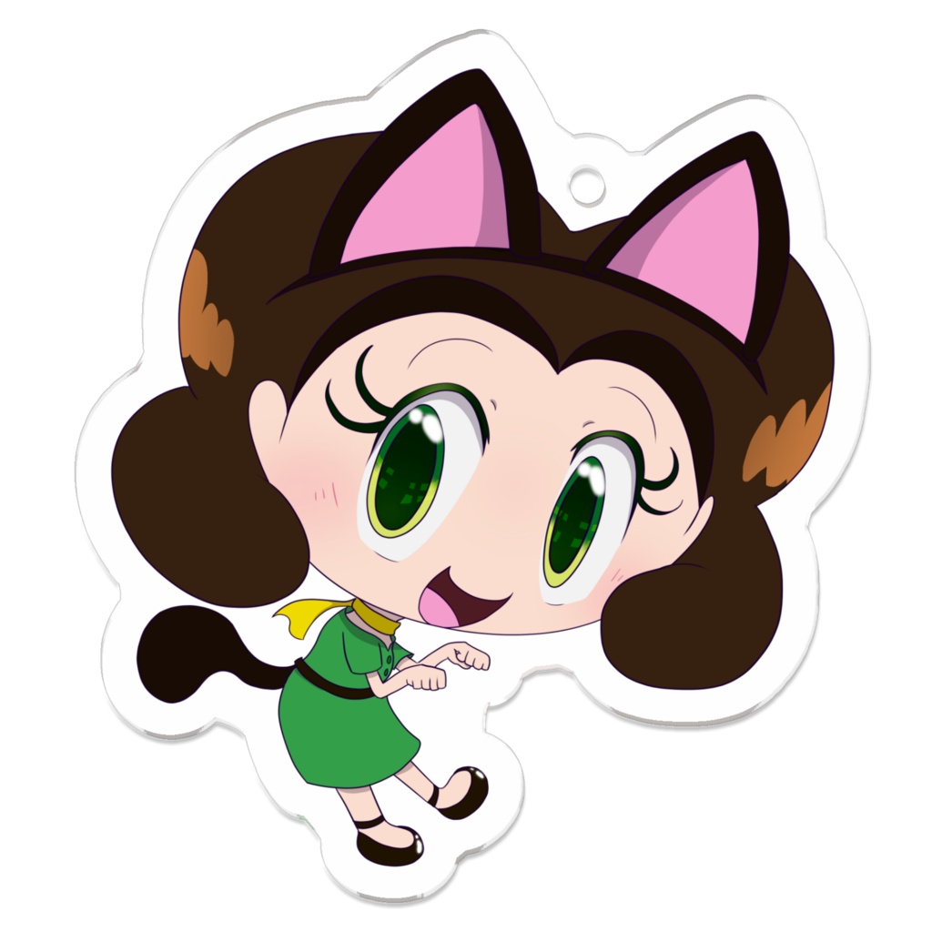 エメラルドちゃんアクリルキーホルダー・猫の日