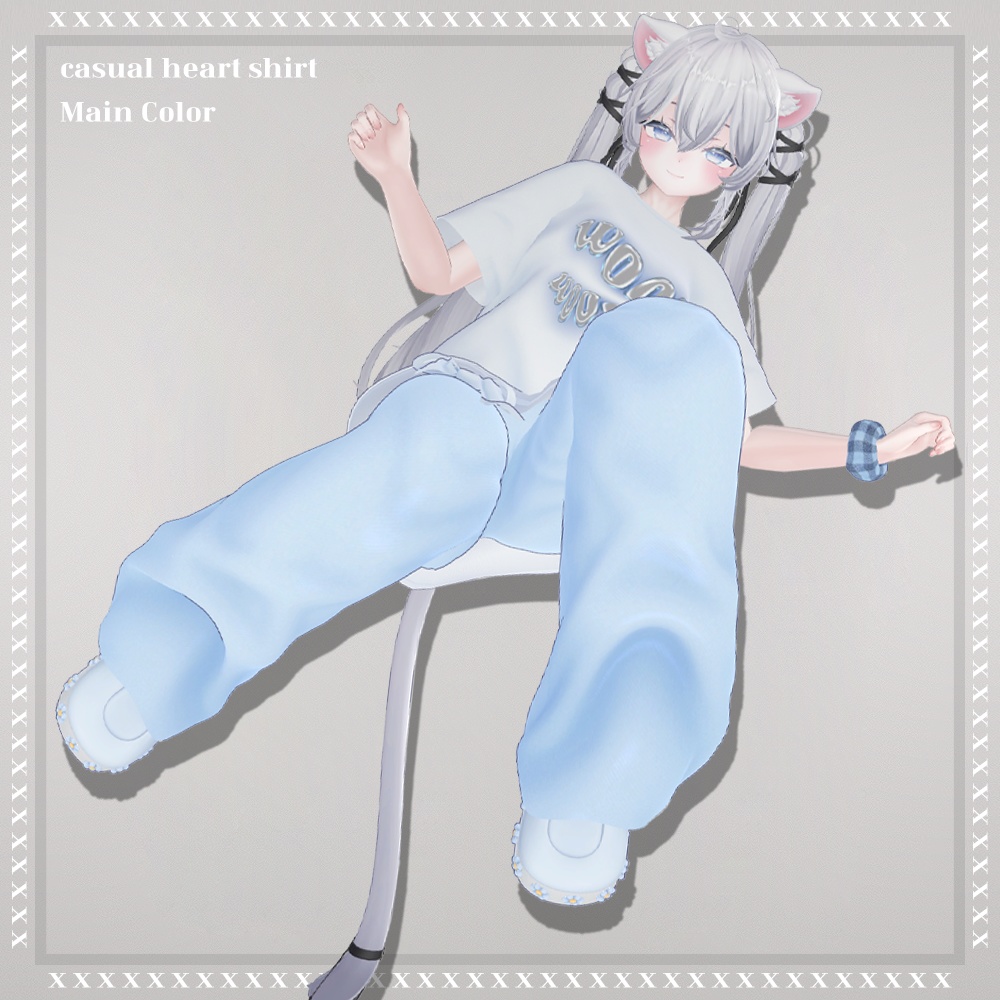 【 Sio 転用 】casual heart shirt★