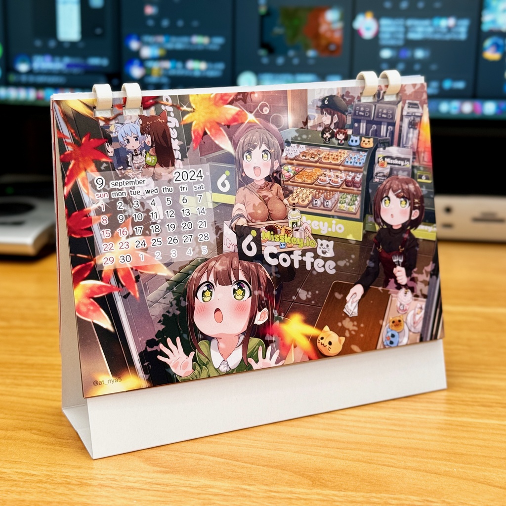 【販売終了】Misskey.io カレンダー2024年4月~2025年3月