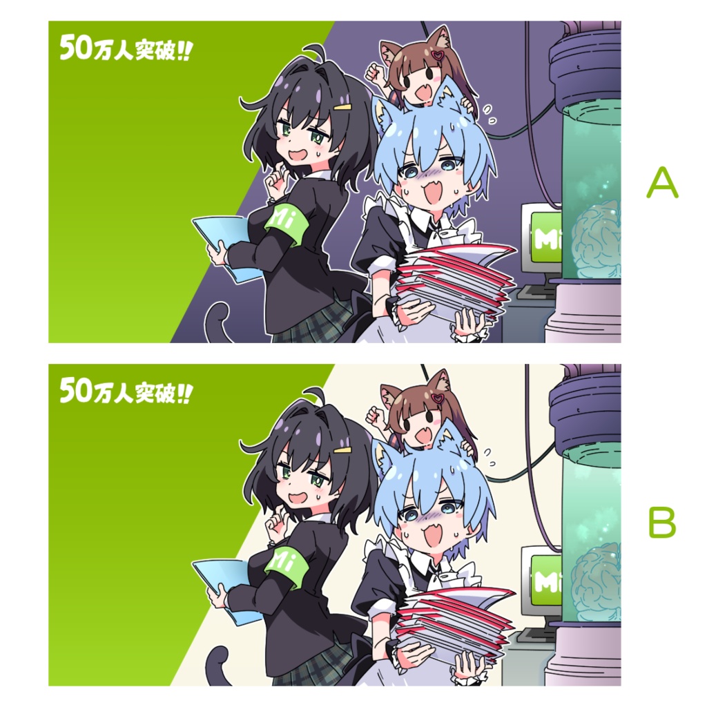 Ixy氏描きおろしMisskey.io公式メモリアルイラスト