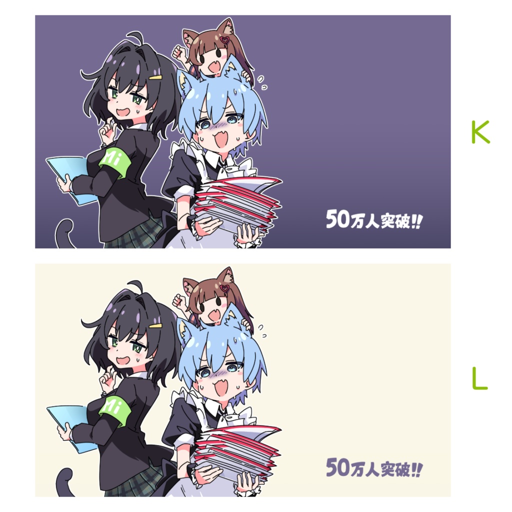 Ixy氏描きおろしMisskey.io公式メモリアルイラスト