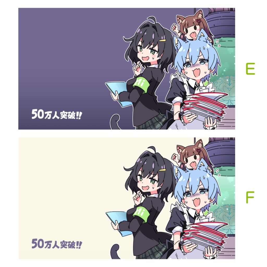 Ixy氏描きおろしMisskey.io公式メモリアルイラスト