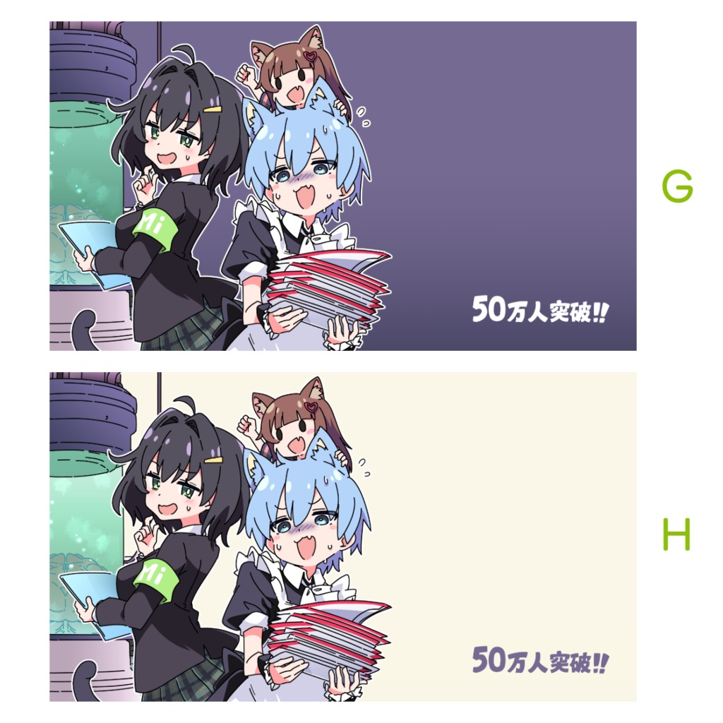 Ixy氏描きおろしMisskey.io公式メモリアルイラスト