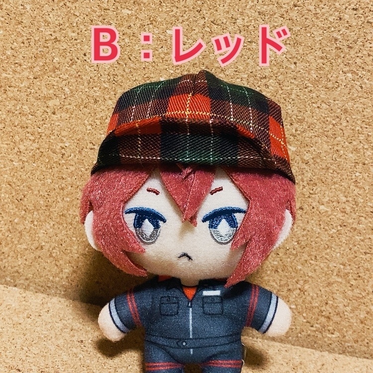 10cmぬい用 チェック柄のキャップ