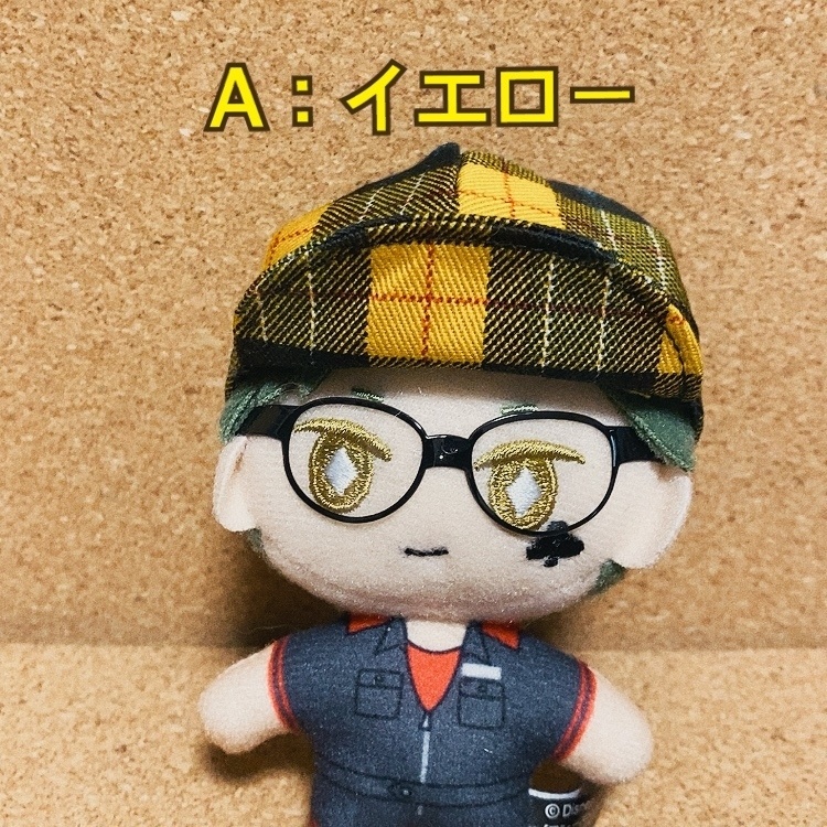 10cmぬい用 チェック柄のキャップ