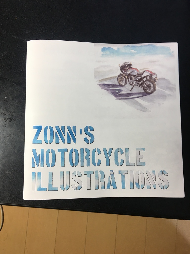【匿名配送】ZONN's Motorcycle Illustration