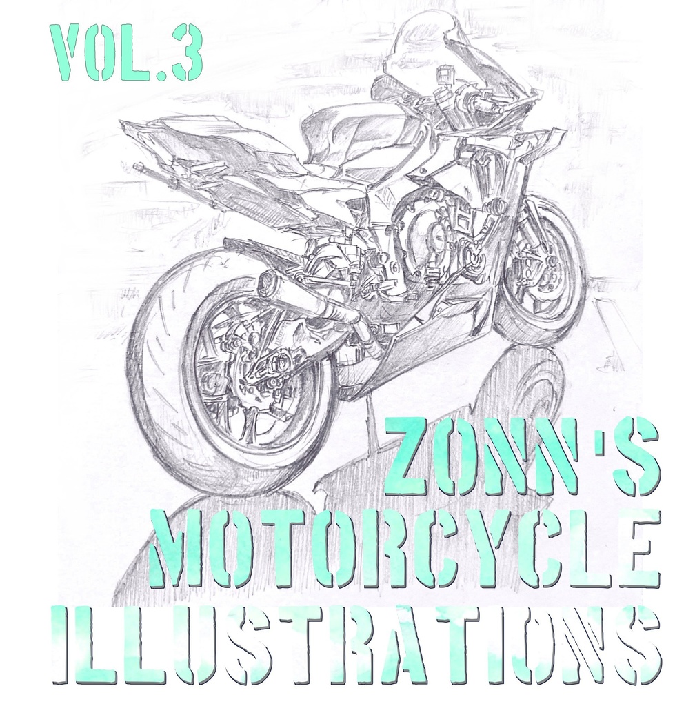 【匿名配送】ZONN's Motorcycle Illustrations 3