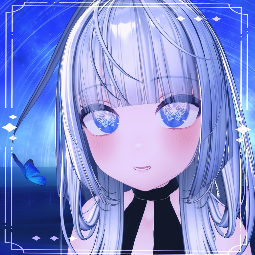 〈4アバター対応/期間限定半額〉きらきらちょうちょアイ