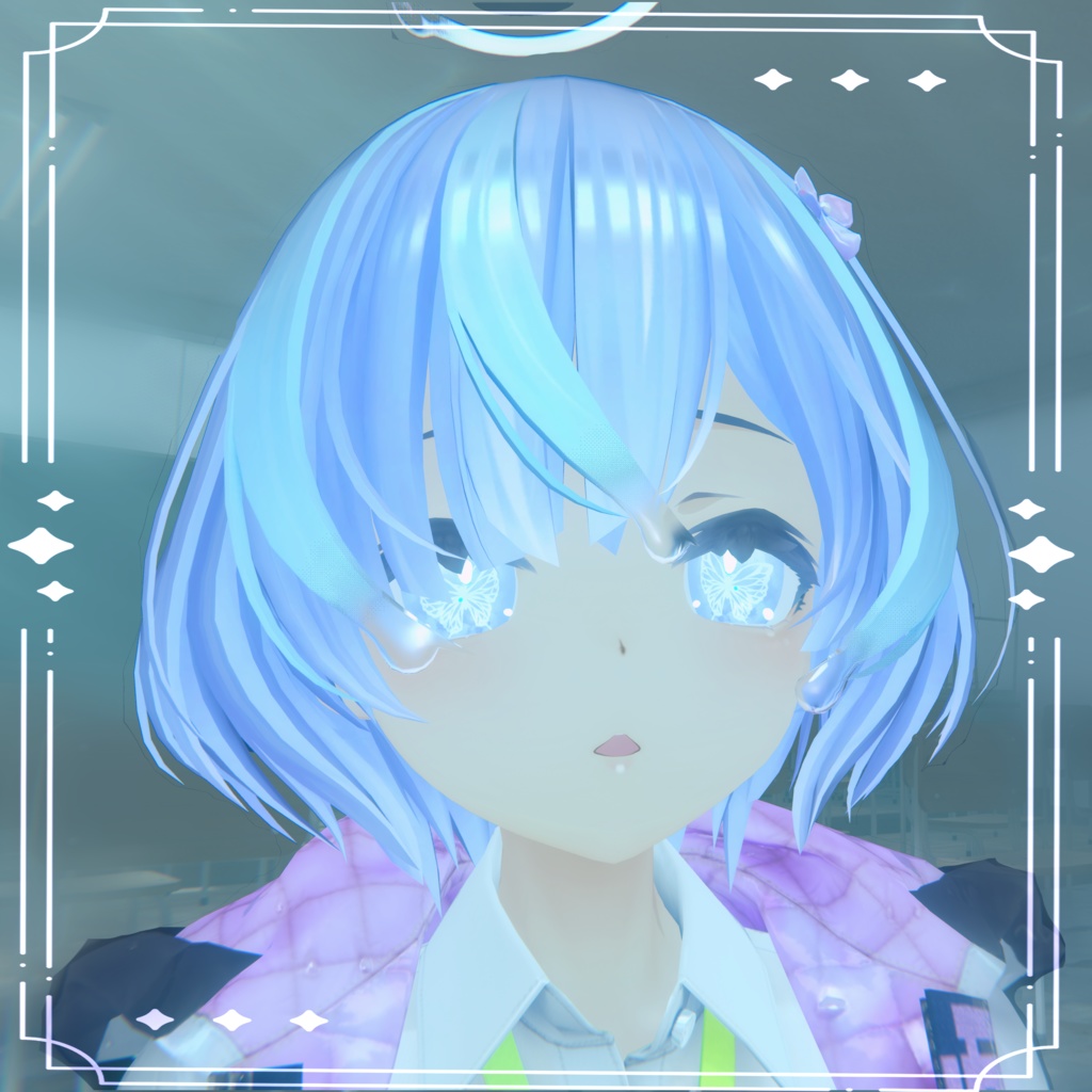 〈4アバター対応/期間限定半額〉きらきらちょうちょアイ