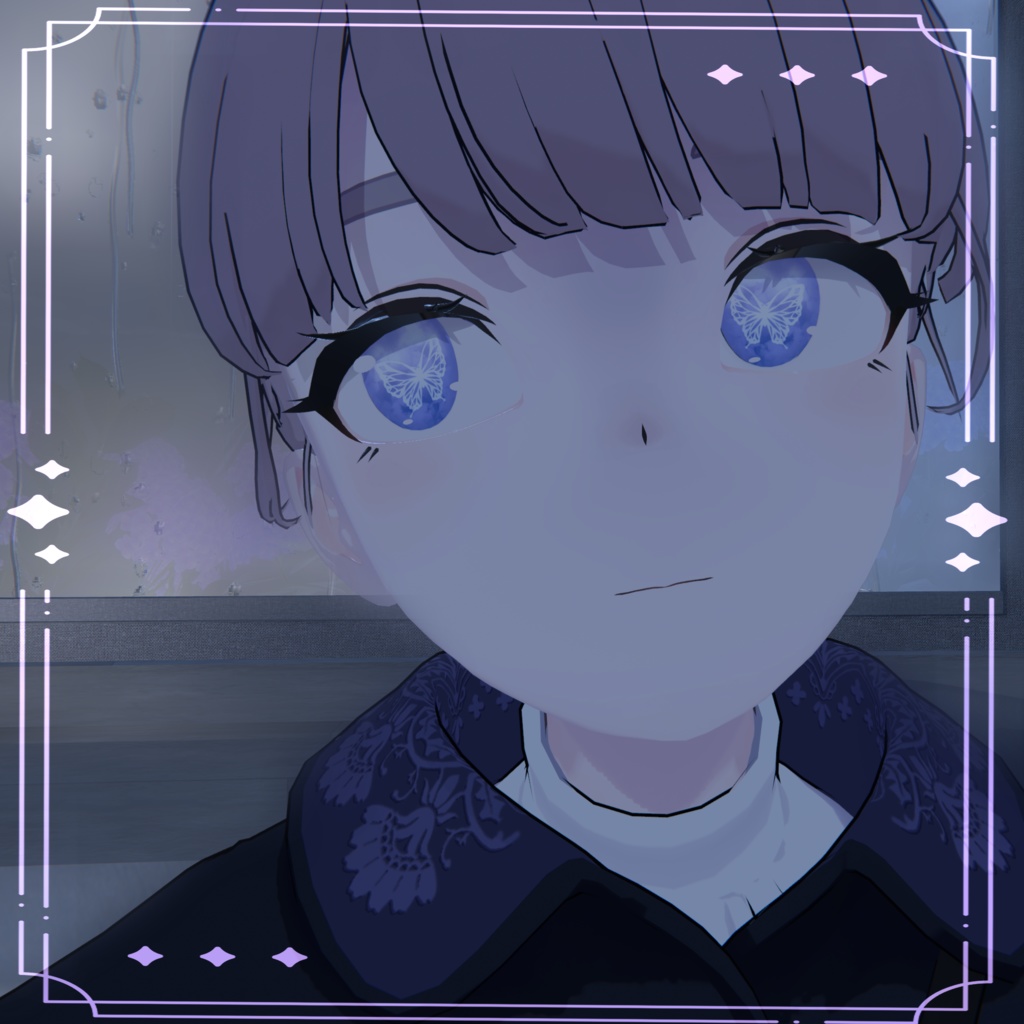 〈4アバター対応/期間限定半額〉きらきらちょうちょアイ