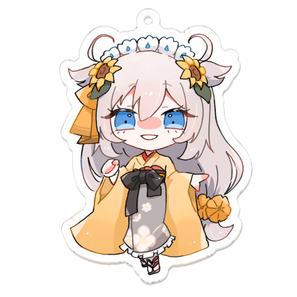 浴衣るいかちみキャラキーホルダー