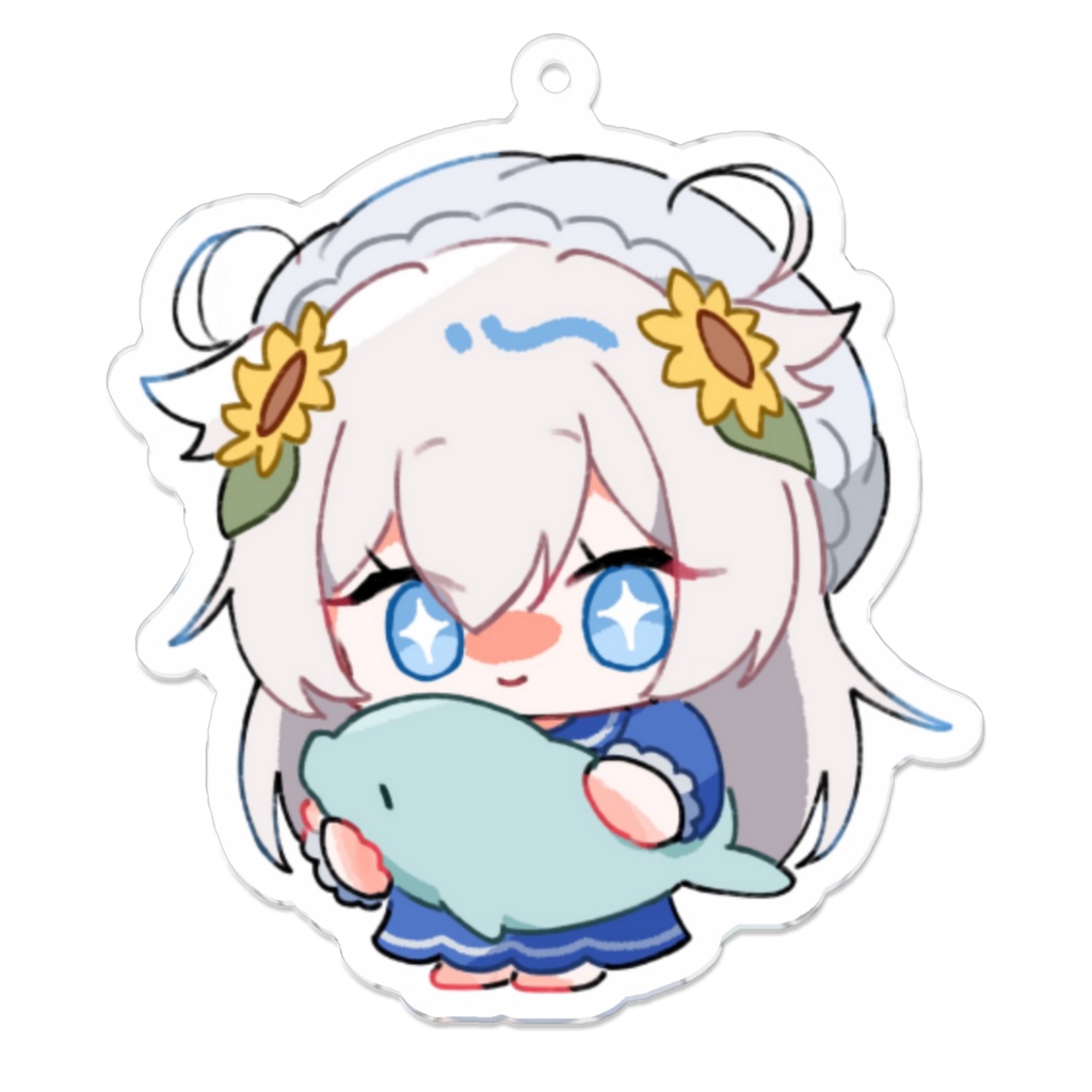 おやすみるいかのアクリルキーホルダー