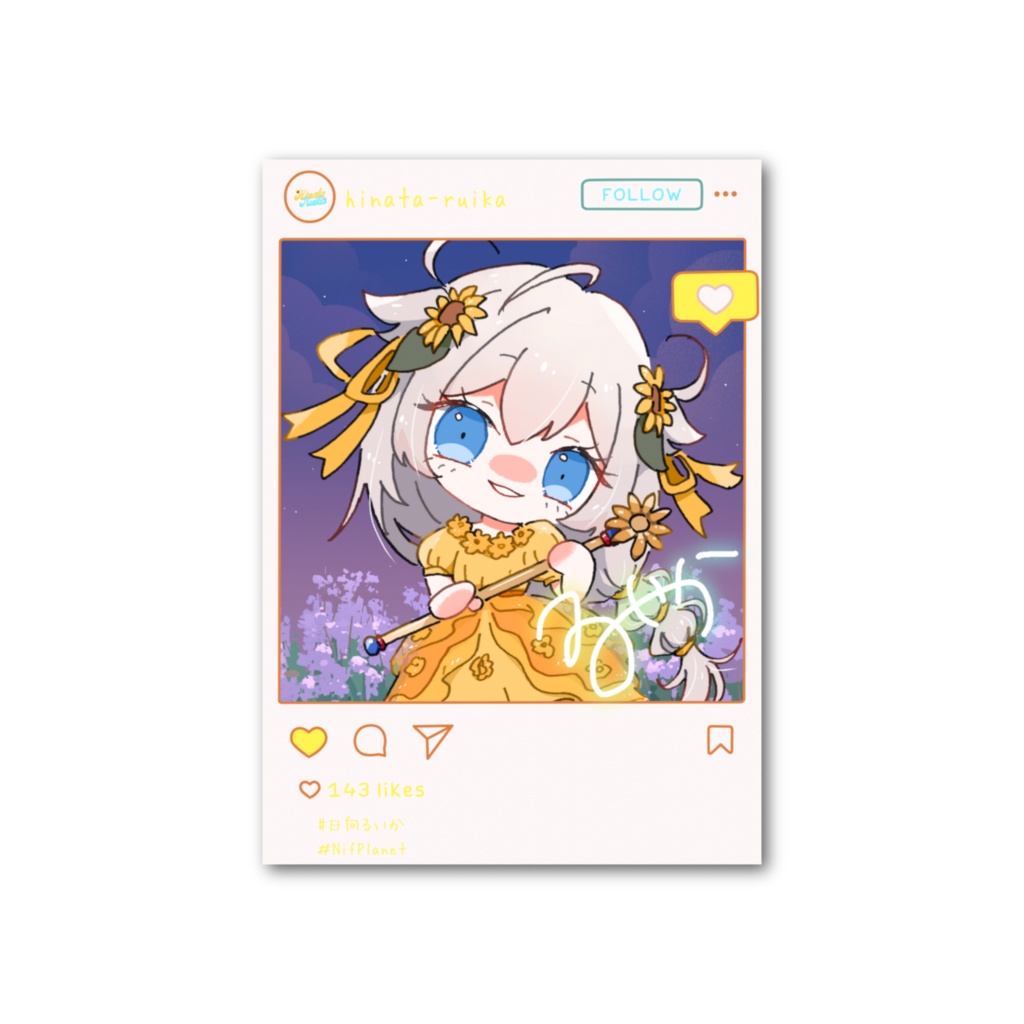 インスタフォト風カード
