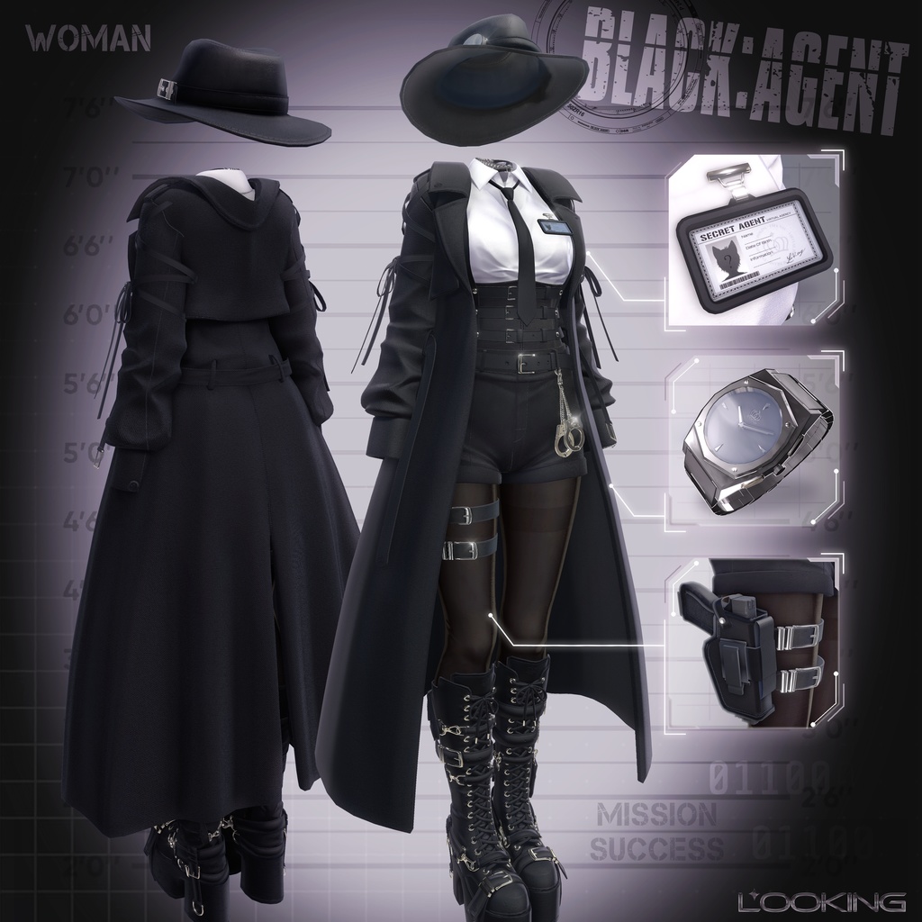 【♟BLACK AGENT♟】16 アバター対応