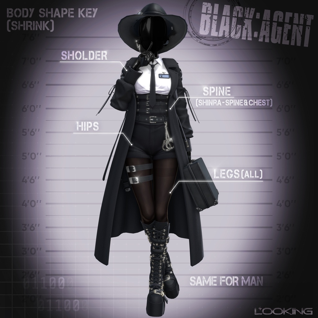 【♟BLACK AGENT♟】16 アバター対応