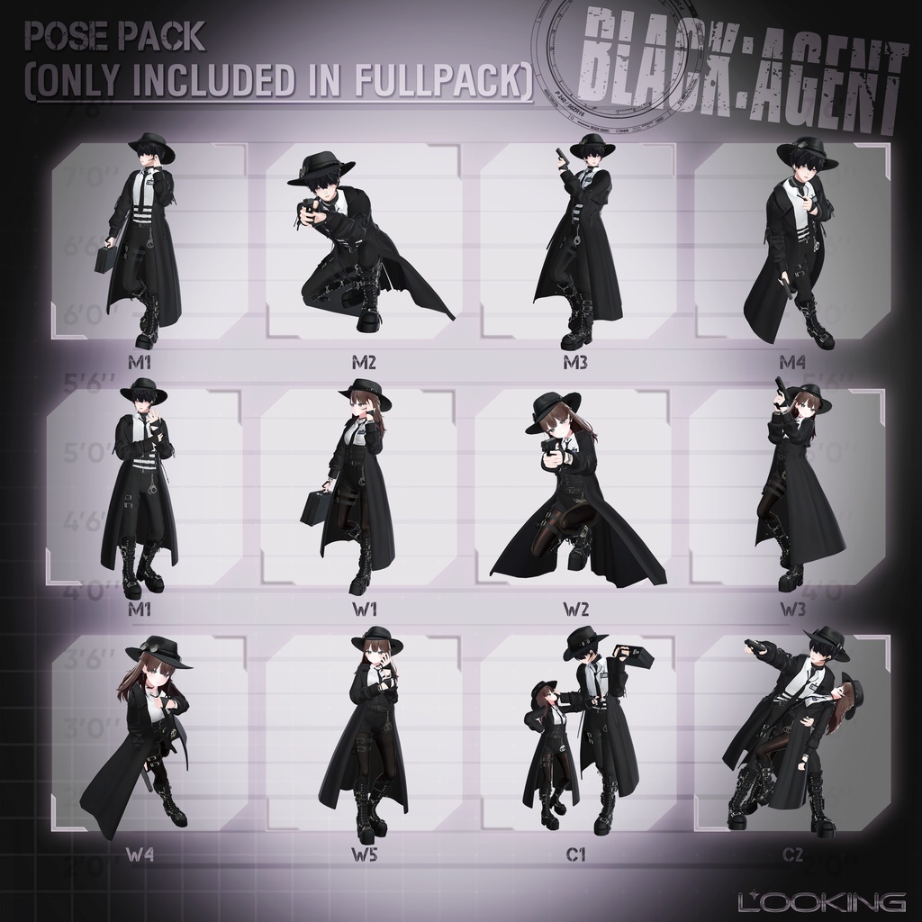 【♟BLACK AGENT♟】16 アバター対応