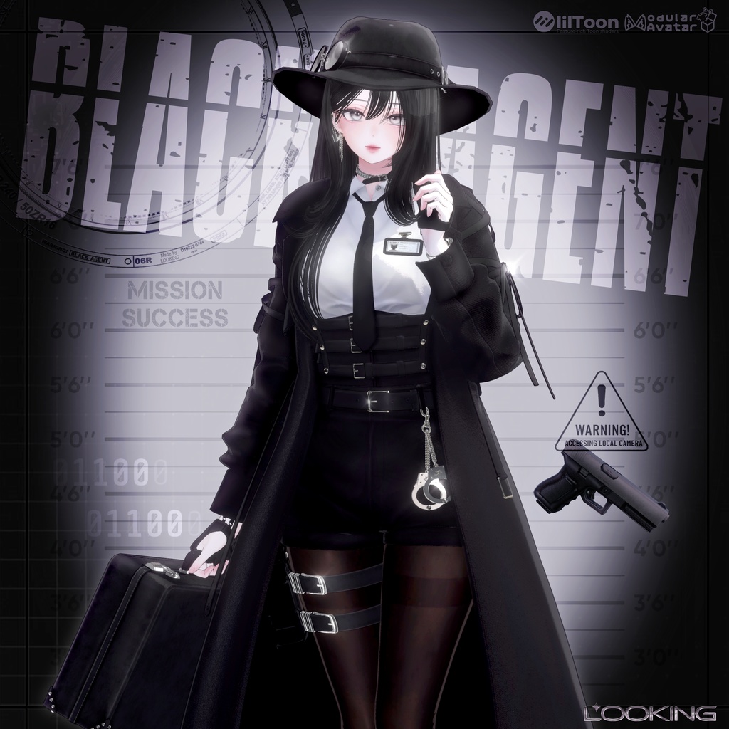 💥SALE中💥【♟BLACK AGENT♟】16 アバター対応