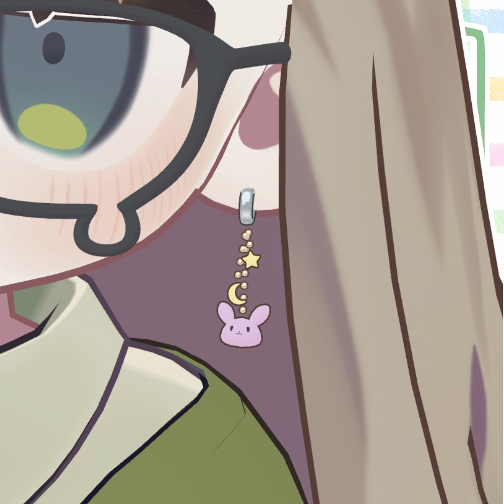 【キプフェル対応】期間限定無料ゆれるうさぎピアス