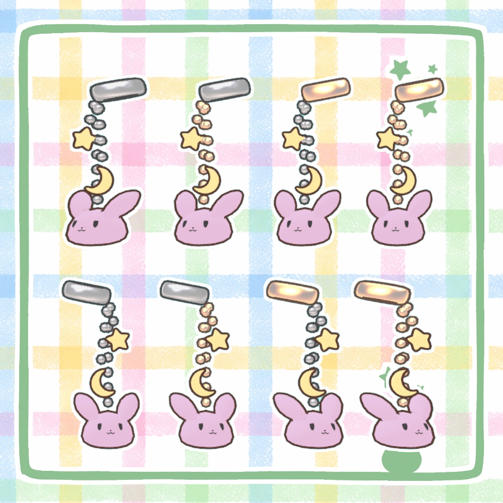 【キプフェル専用】ゆれるケモミミ用うさぎピアス