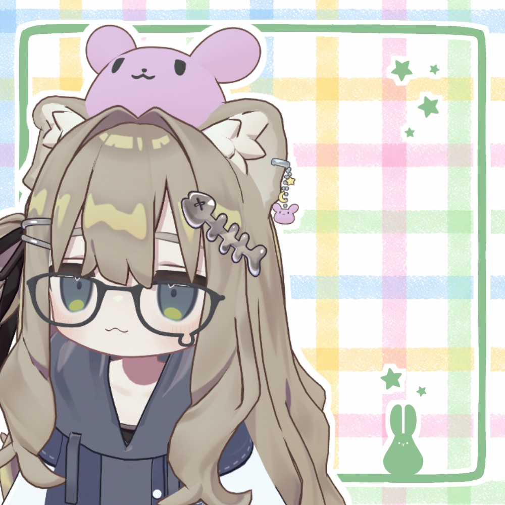 【キプフェル専用】ゆれるケモミミ用うさぎピアス