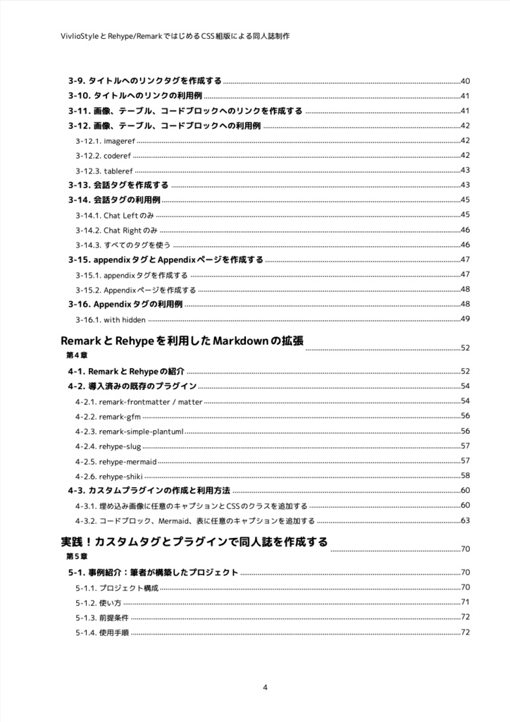 VivlioStyleとRehype/RemarkではじめるCSS組版による同人誌制作