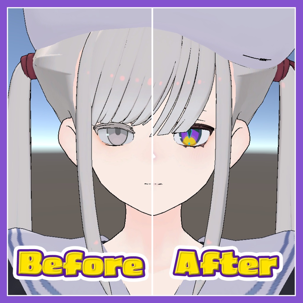 【ヘルべチカ対応】VividPopEye【Makeup+Eye texture】