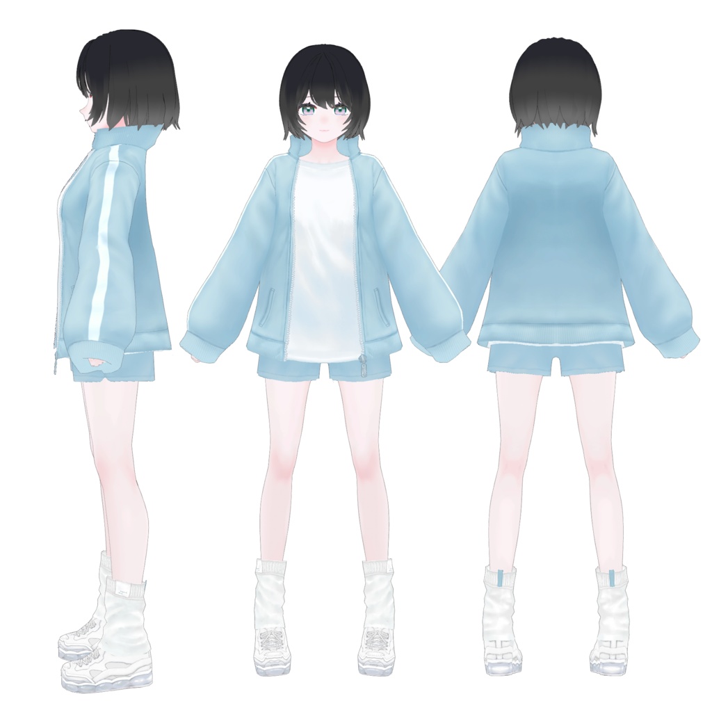 【VRoid】シンプルジャージセット Relax tracksuit【VRoid texture】