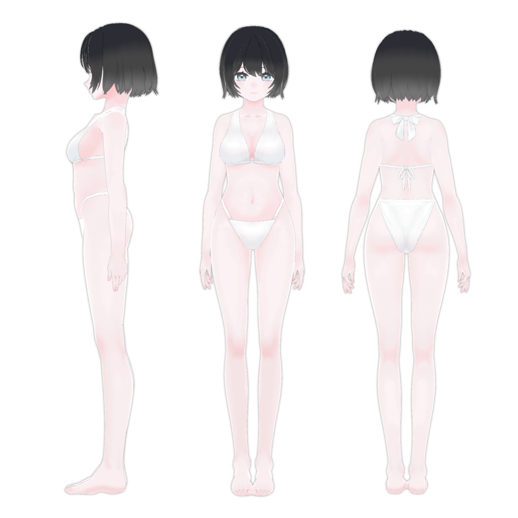 【VRoid】でにむみずぎ DENIM×BIKINI