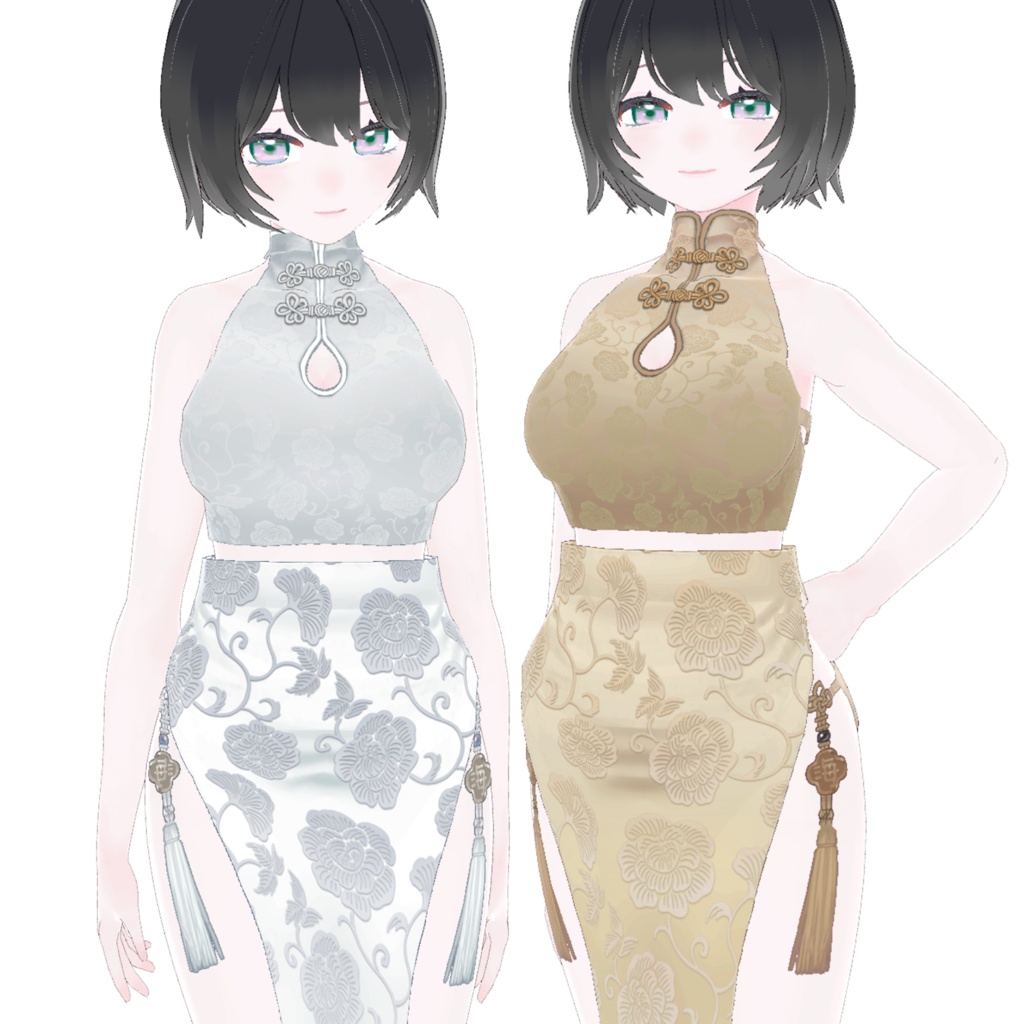 【VRoid】ちゃいなみずぎ Qipao♡Swimmy