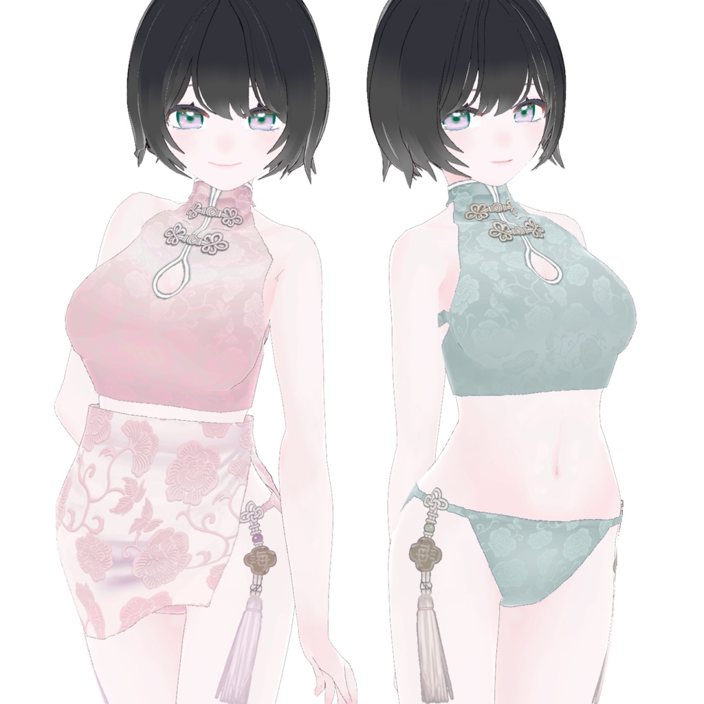 【VRoid】ちゃいなみずぎ Qipao♡Swimmy