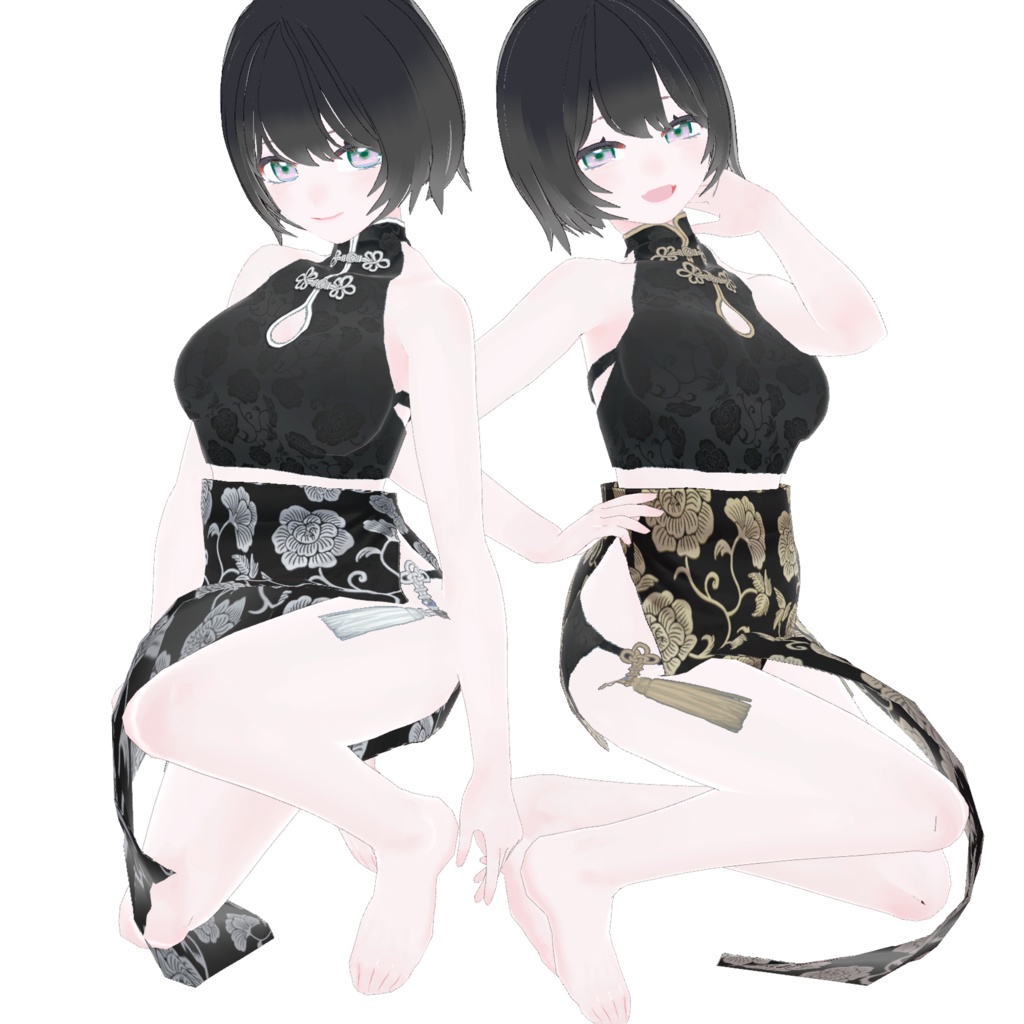 【VRoid】ちゃいなみずぎ Qipao♡Swimmy